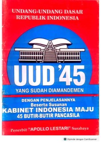 Image of UUD '45 yang Sudah di Amandemen